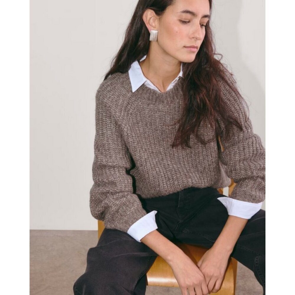 💕EVERLANE💕 The Fisherman Crew Sweater ~ Cloud XL